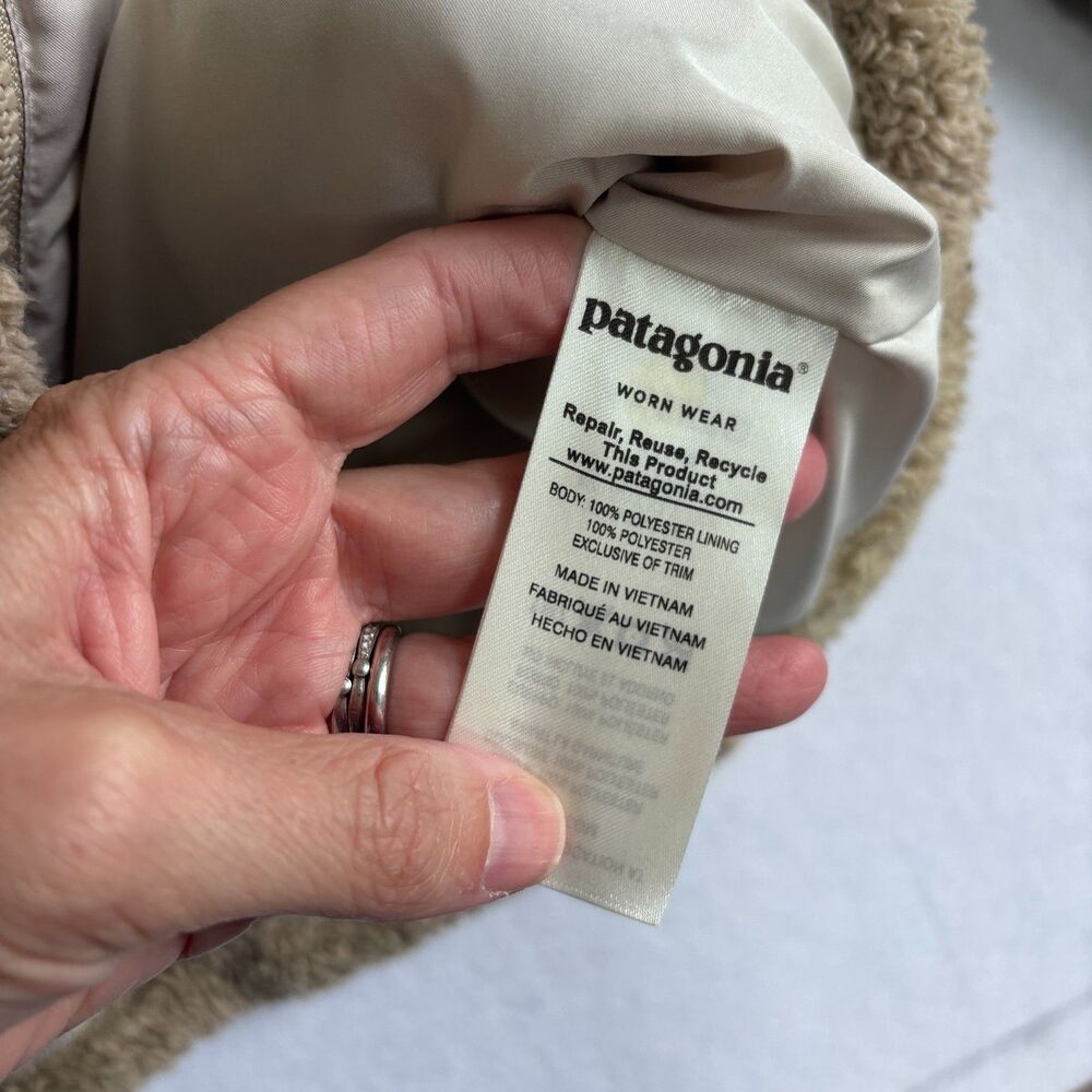 Patagonia Los Gatos Jacket Women's M El Cap Khaki Soft High-pile Fleece Full Zip - Picture 6 of 7